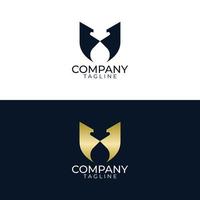 u drop design de logotipo e modelos vetoriais premium vetor