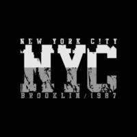 design de t-shirt e vestuário da cidade de nova york vetor