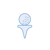vetor de bola de golfe para apresentação de ícone de símbolo de site