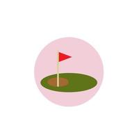 vetor de campo de golfe para apresentação de ícone de símbolo de site