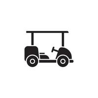 vetor de carrinho de golfe para apresentação de ícone de símbolo de site