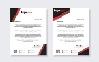 conjunto de modelo de papel timbrado moderno para design de papelaria todas as empresas corporativas de negócios. formato vetorial editável a4. para download. vetor