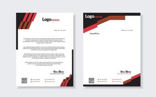 conjunto de modelo de papel timbrado moderno para design de papelaria todas as empresas corporativas de negócios. formato vetorial editável a4. para download. vetor