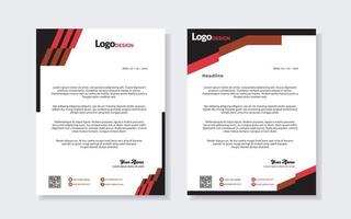 conjunto de modelo de papel timbrado moderno para design de papelaria todas as empresas corporativas de negócios. formato vetorial editável a4. para download. vetor