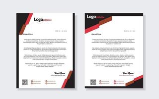 conjunto de modelo de papel timbrado moderno para design de papelaria todas as empresas corporativas de negócios. formato vetorial editável a4. para download. vetor