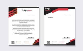 conjunto de modelo de papel timbrado moderno para design de papelaria todas as empresas corporativas de negócios. formato vetorial editável a4. para download. vetor