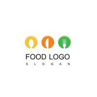 modelo de logotipo de comida saudável vetor