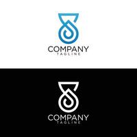 s drop logo design e modelos vetoriais premium vetor