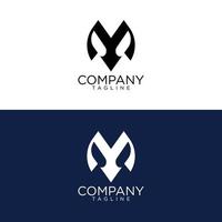 m design de logotipo e modelos vetoriais premium vetor