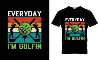 design de t-shirt de golfe, slogan de t-shirt de golfe e design de vestuário, tipografia de golfe, vetor de golfe, ilustração de golfe