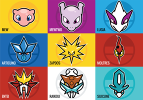 Vetores lendários de Pokémon