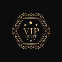 emblema de luxo premium vip vetor