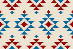 arte padrão de tecido ikat. padrão geométrico étnico sem costura tradicional. estilo americano, mexicano. vetor