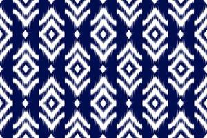 arte étnica ikat de tecido. padrão sem emenda em tribal. impressão de ornamento geométrico asteca. vetor