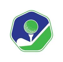 vara modelo de vetor de design de logotipo de golfe. designs de logotipo de golfe. modelo de design de logotipo de silhueta de esporte de golfe