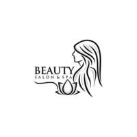 logotipo de salão de beleza e spa vetor
