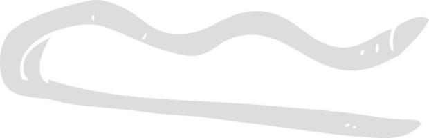 ilustração de cor lisa de um grampo de cabelo de desenho animado vetor