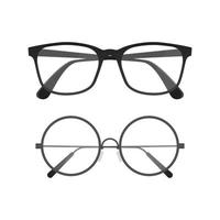 conjunto de design de óculos vetor