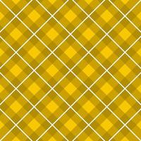 padrão de tartan amarelo, branco vetor