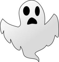 fantasma simples para logotipo, ícone, símbolo, halloween, design ou gostosuras ou travessuras vetor