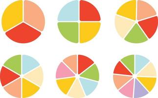 infográfico de círculo de quebra-cabeça colorido sobre fundo branco. vetor