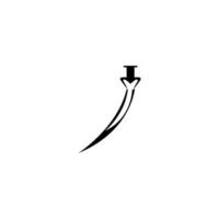 símbolo de ícone de imagem de ilustração vetorial de espada vetor