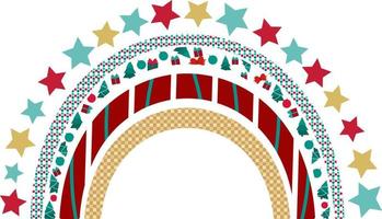 clipart de arco-íris de natal, clipart de arco-íris vetor