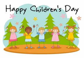 Free Happy Children's Day Vector