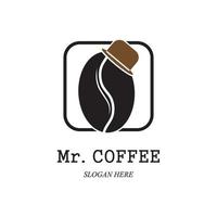 modelo de logotipo de xícara de café vetor