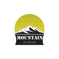 logotipo do ícone da montanha vetor