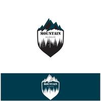 logotipo do ícone da montanha vetor