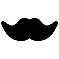 ícone de bigode, tema do dia dos pais vetor