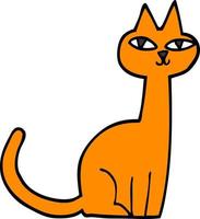 gato de desenho animado vetor