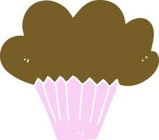 cupcake de desenho animado vetor