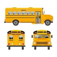 ônibus escolar em branco vetor