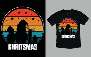 design de camiseta de dia de natal vetor