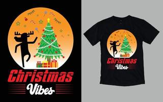 design de camiseta de dia de natal vetor