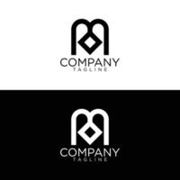 m design de logotipo e modelos vetoriais premium vetor