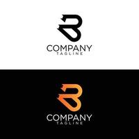 b design de logotipo criativo e modelos vetoriais premium vetor