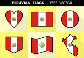 Vetor grátis de bandeiras de peruvia