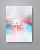 cartões com fundo aquarela. design para sua capa, data, cartão postal, banner, logotipo. vetor