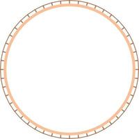 armações de borda circular isoladas no fundo branco. elemento de design moderno para moldura de borda, logotipo, tatuagem de blackout, símbolo, web, estampas, cartazes, modelo, padrão e abstrato vetor