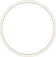 armações de borda circular isoladas no fundo branco. elemento de design moderno para moldura de borda, logotipo, tatuagem de blackout, símbolo, web, estampas, cartazes, modelo, padrão e abstrato vetor