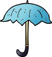 guarda-chuva aberto de desenho animado vetor