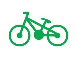 ícone de bicicleta em fundo isolado vetor