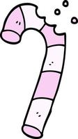 bastão de doces rosa doodle dos desenhos animados vetor