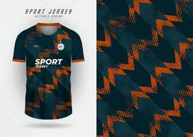 maquete de fundo para camisa esportiva, camisa de treino, camisa de corrida, cinza preto e laranja. vetor