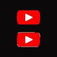 design de logotipo do youtube. design editorial para elementos de design de conteúdo de vídeo vetor