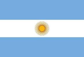 ilustração da bandeira da argentina vetor