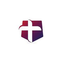 designs de logotipo da igreja, logotipo minimalista. modelo de design de logotipo de vetor de igreja de pessoas. organização da igreja